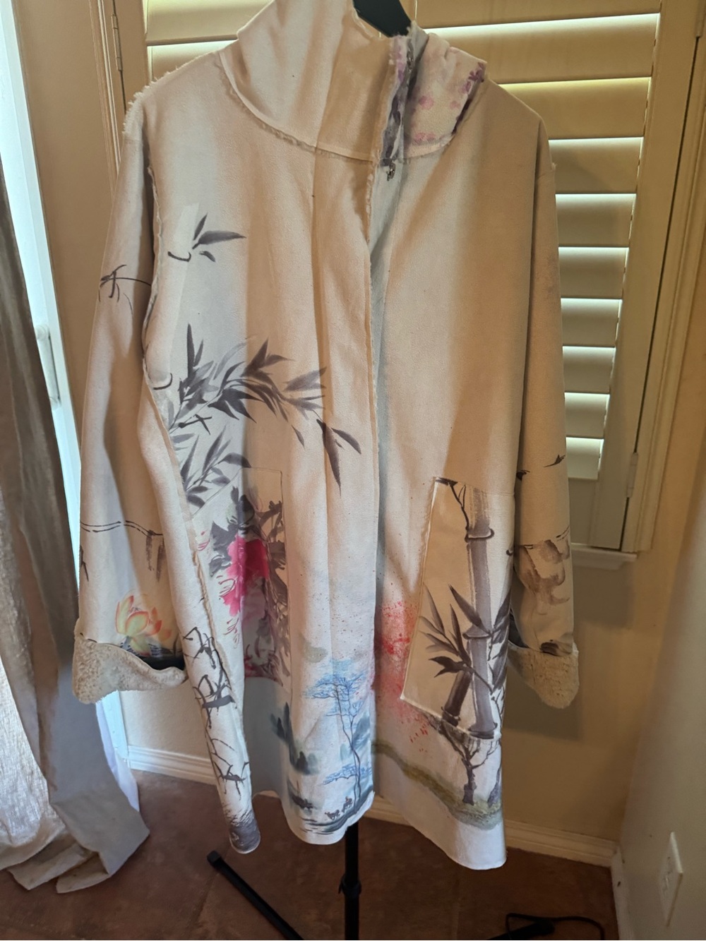 NWOT Johnny Was Faux Suede Sherpa Jacket - Picture 9 of 12